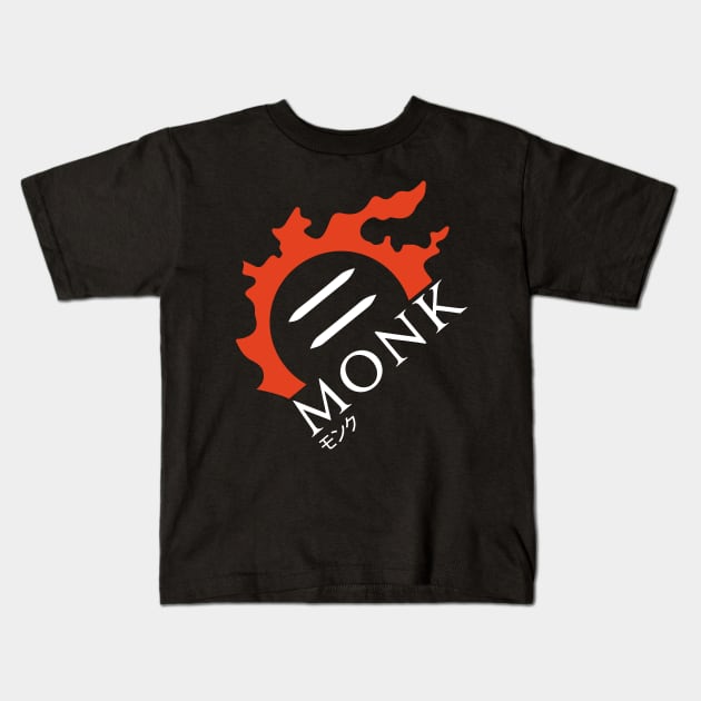 Monk - For Warriors of Light & Darkness Kids T-Shirt by Asiadesign